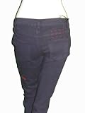 TSUBI Super Skinny Zip Jeans in Navy