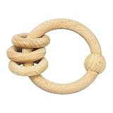 Green Sprouts Natural Wood Ring Rattle