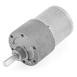 uxcell DCギヤードモータ 12VDC 80RPM 金属 電子部品 軽量 1個入り