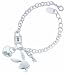 7.5 inch Clear Reversible Bunny Bracelet