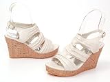 Womens Shoes 4 wedge platform heel sandals with ankle strap and open toe available in 2 colors