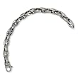 Brushed and Polished Stainless Steel Necklace - 20 Inches
