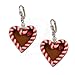  Alpenflustern Gingerbead Heart Shaped Earrings (red) - Traditional Bavarian Oktoberfest Earrings for Dirndl