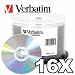 Verbatim DVD-R 4.7GB 16X Datalifeplus Shiny Silver Hub Logo 50K Spindle