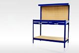 Steel Work Bench Tool Storage Box with Drawers & Peg Board