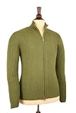 Review   / Men's Pima Cotton Mock Neck Cardigan