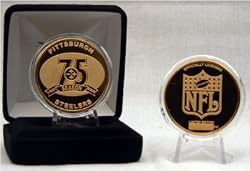 Highland Mint Pittsburgh Steelers 75th Anniversary 24kt Gold Coin