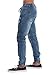 Victorious Distressed Biker Denim Jogger Pants JG870 - INDIGO - Small - E19G