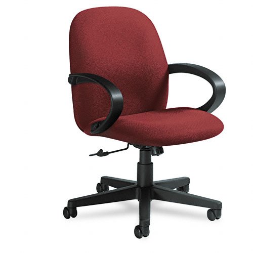 Global Products - Global - Enterprise Management Series High-Back SwivelTilt Chair Burgundy - Sold As 1 Each - Sculptured seat and back cushions provide lateral and lumbar support - Waterfall seat edge promotes better leg circulation - Impact- and scuff-r