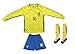 FCB Brazil Neymar JR #10 Home Football Soccer Kids Jersey Short Socks Set Youth Sizes (Long, 10-11 Years)