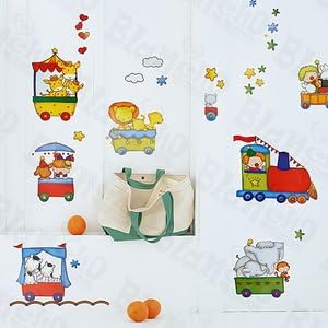 [Happy Circus] Decorative Wall Stickers Appliques Decals Wall Decor Home Decor