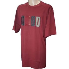 Espionage Mulitcoloured Patches T-Shirt T24 Deep Red