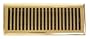 Brass Elegans Solid Brass 2.25x12" Contemporary Floor Register - Polished & Lacquered Brass