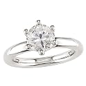 14K White Gold 1 ctw Diamond Solitaire Tiffany Ring