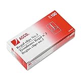 ACCO #3 Regal Owl Clips, Steel Wire, 1 Inch Length, Silver, 100 Clips per Box (A7072130)