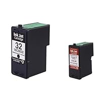 Compatible 2 Pk iNK 32 + 33 Ink for LEXMARK X8350 X5470 X7170