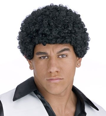 Jheri Curl Black Wig