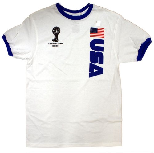 2014 Fifa World Cup Ringer Jersey USA T-Shirt
