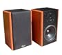 KLH 514S-AW 100-Watt Bookshelf Speakers (Black with Applewood Side Panels)