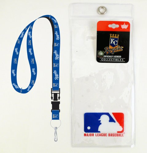 Kansas City Royals Lanyard with Ticket Holder and Logo Pin