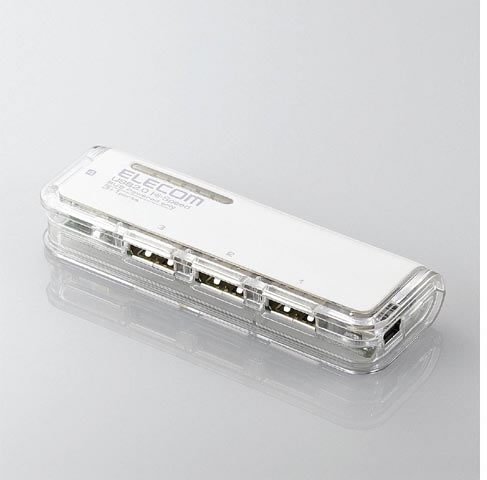 ELECOM 4�|�[�gUSB2.0HUB U2H-J4BLWH