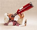 Happy Chef Wine Bottle Holder with Chef Wine Bottle Topper