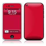 Solid State Red Design Protector Skin Decal Sticker for Apple 3G iPhone / iPhone 3GS 3G S