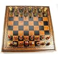 Schachbrett, antike Optik,Schach. Regina regit colorem die Dame bestimmt die Farbe BG211