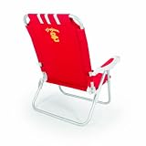 NCAA USC Trojans Monaco Folding Beach Chair, Red