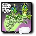 Londons Times Funny Animals Cartoons - Frog Homicide Police Unit - Mouse Pads