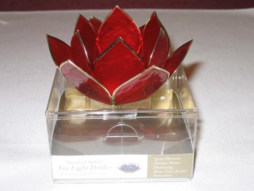 Mini Rubellite Capiz Shell Tealight Holder