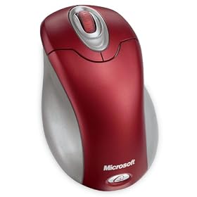 Microsoft Wireless Optical Mouse Red