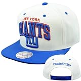 NFL Mitchell & Ness Throwback Logo Arch Snapback Cap Hat NE10 New York Giants