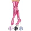 5 3/4 Inch Sexy Stretch Thigh Boot Hologram Platform High Heel Boot Side Zip