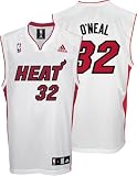 Shaquille O'Neal Miami Heat White Youth Replica Adidas NBA Jersey