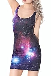 Sexy Scoop Neck Sleeveless Above the Knee Polyester General Print Open-Back Club Dress/Mini Dress 