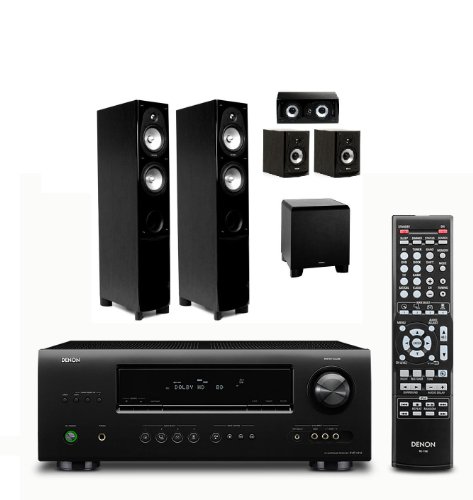 Denon AVR-1312 5.1-channel home theater receiver with two Energy CF-30 Floorstanding/Tower Speakers and Energy CB-5 Bookshelf Speakers (Pair Black) and Energy CC-5 Center Channel Speaker (Black) and Energy EW-100 10-Inch 225-Watt Down-Firing Subwoofer Denon AVR-1312 5.1-channel home theater receiver with two Energy CF-30 Floorstanding/Tower Speakers and Energy CB-5 Bookshelf Speakers (Pair Black) and Energy CC-5 Center Channel Speaker (Black) and Energy EW-100 10-Inch 225-Watt Down-Firing Subwoofer