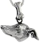 Sterling Silver Italian Greyhound Dog Pendant �