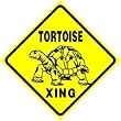 TORTOISE CROSSING land turtle pet zoo sign