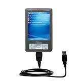 Classic Straight USB Cable for the Fujitsu Loox 400 with Power Hot Sync and Charge capabilities - Gomadic Brand w/ TipExchange Technology