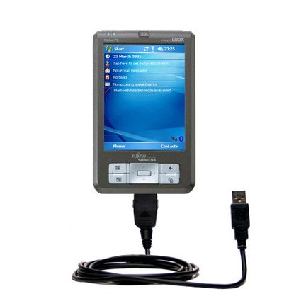 Classic Straight USB Cable for the Fujitsu Loox 720 710 with Power Hot Sync and Charge capabilities - uses Gomadic TipExchange Technology