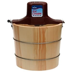 Rival 8550-X 5-Quart Wooden Electric Ice Cream Maker