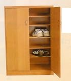 BEAUTIFUL ALL NATURAL WOODEN SHOE CABINET