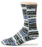 ACORN Unisex Versa 2-Way Printed Sox,Blue Snowflake,Medium
