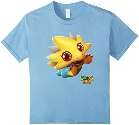Kids Dragon City: Star Dragon T-Shirt 10 Baby Blue