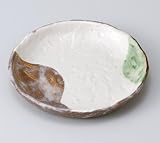 志野風三彩4.0取皿　5個組 【美濃焼　和皿】