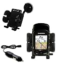 Garmin Edge 705 Flexible Auto Windshield Holder with Car Charger - Uses Gomadic TipExchange