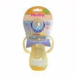 Luv N Care 3 Stage 11oz Nuby No-Spill Bottle, Yellow-Orange