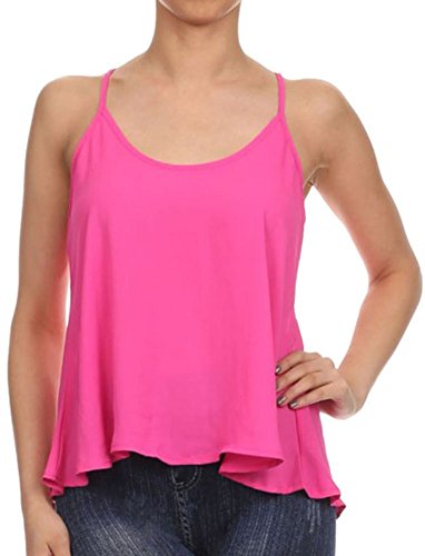 Junior's Chiffon Swing Spaghetti Strap Camisole
