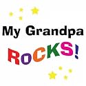 My Grandpa Grandfather Rocks Dark Maternity Tee